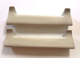 1970-74 E Body Challenger Armrest Pad in pair-White image 0