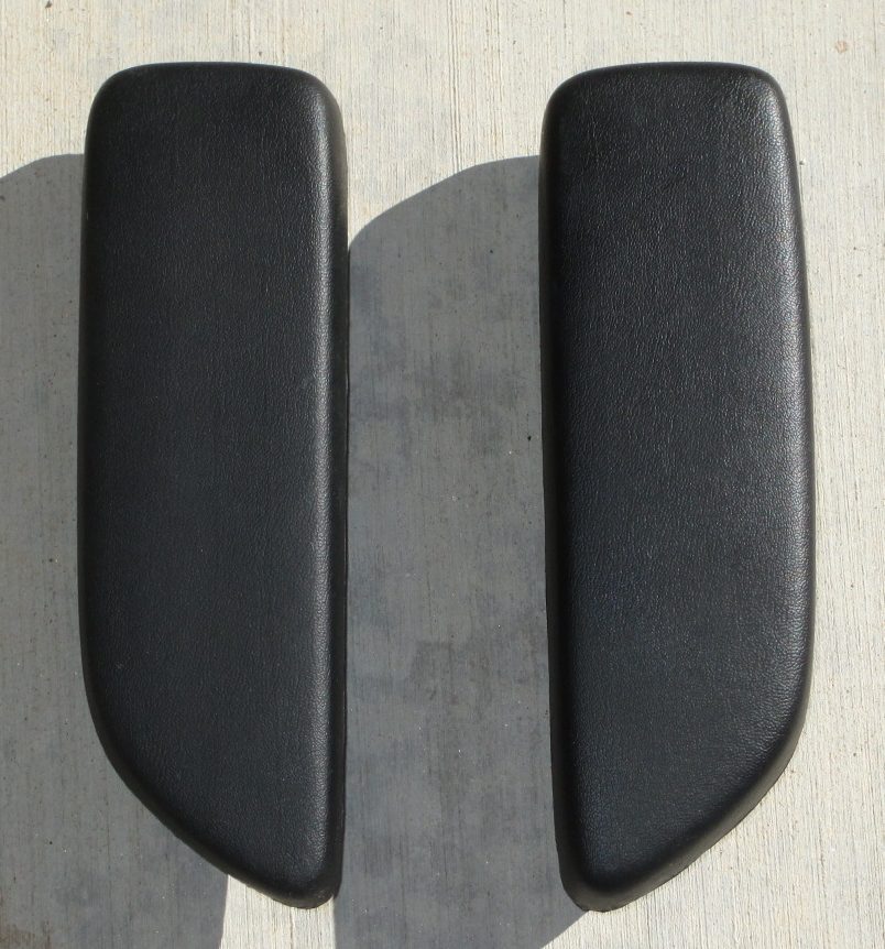 1967-69 A Body Convertible Rear Armrest Pad in pair-Black image 0