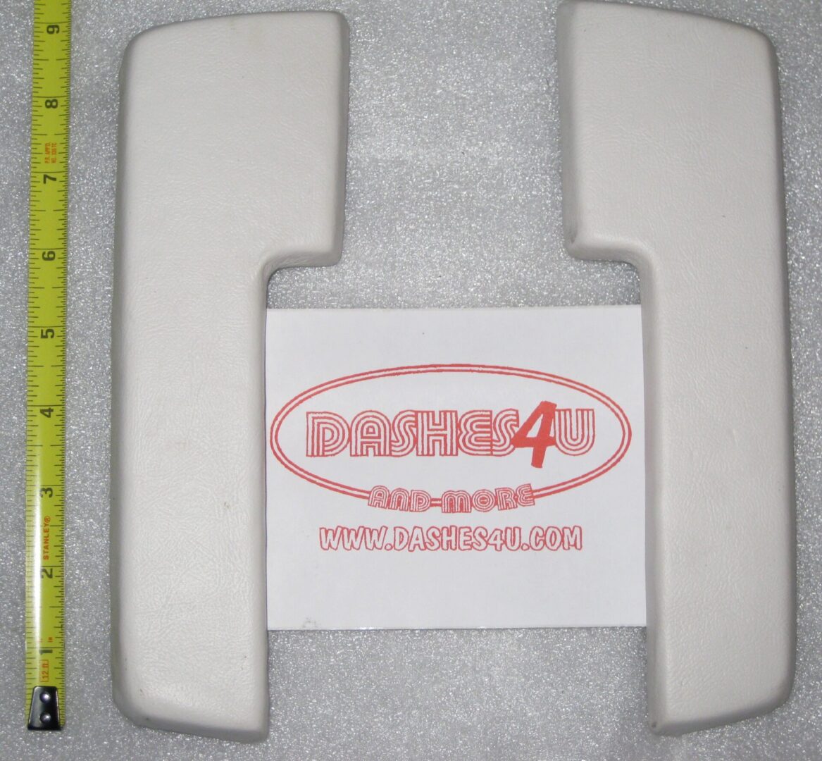 1964-65 A/B/C Body 9" Armrest Pad in pair-White image 0