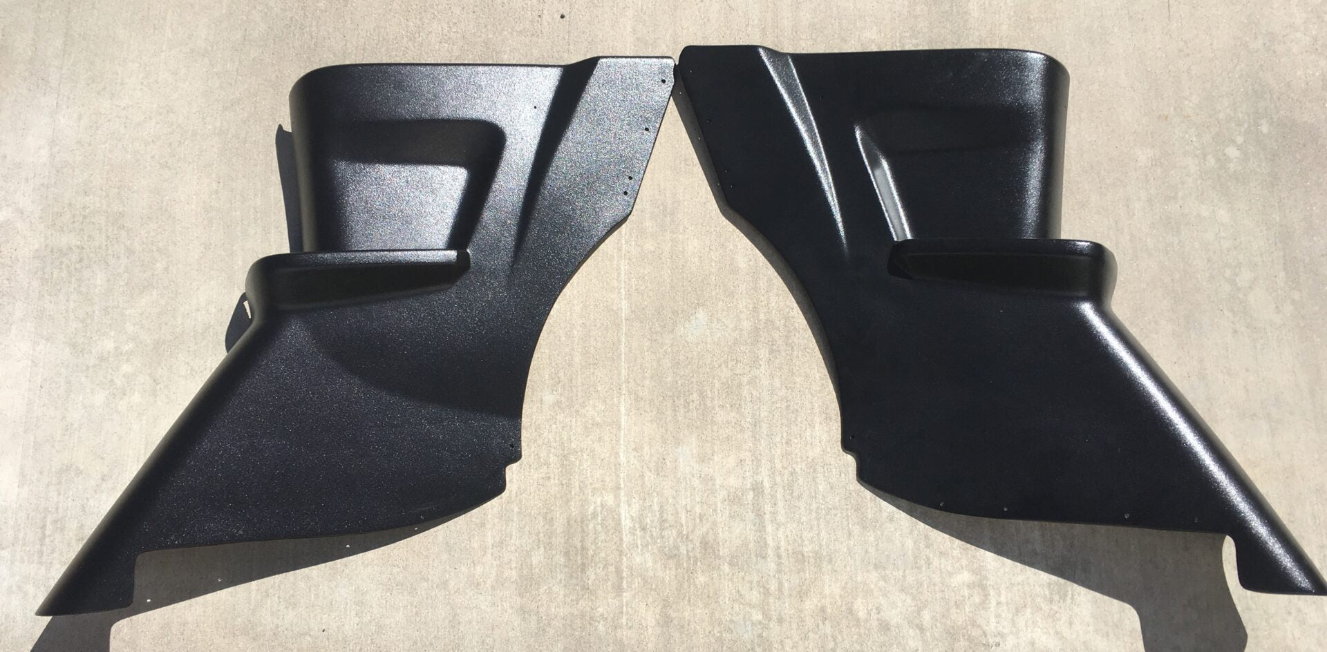 1964-65 B Body Convertible Rear Side Panels In Pairs-Black image 0