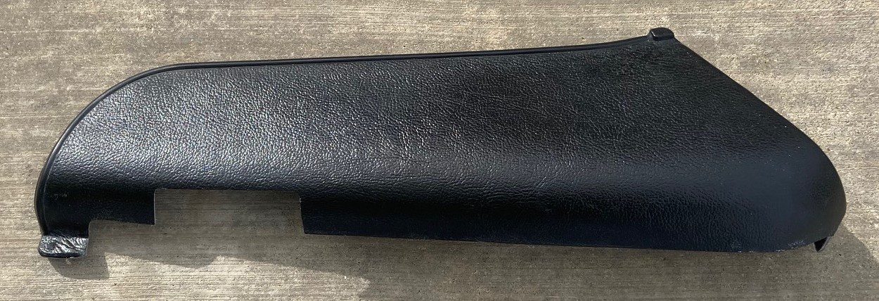 1971-73 Driver Side Power Bucket Seat Hinge Cover-Black image 0