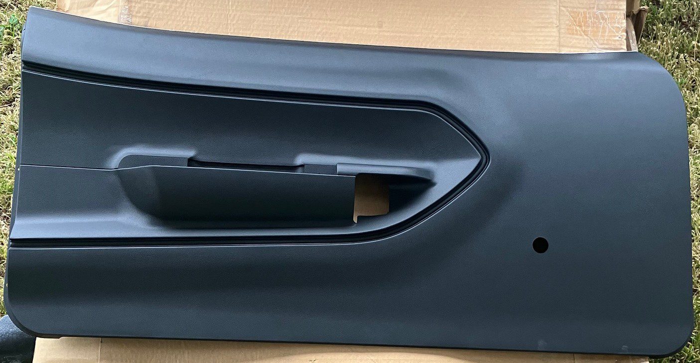 1970 74 Plymouth Barracuda Frt Door Panels (Black) image 0