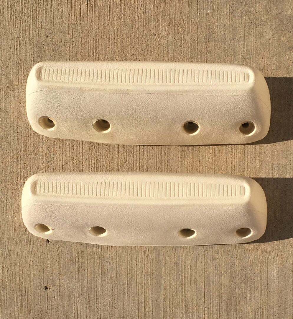 1962-63 A/B/C Body Rear Armrest Pad in pair-White image 0