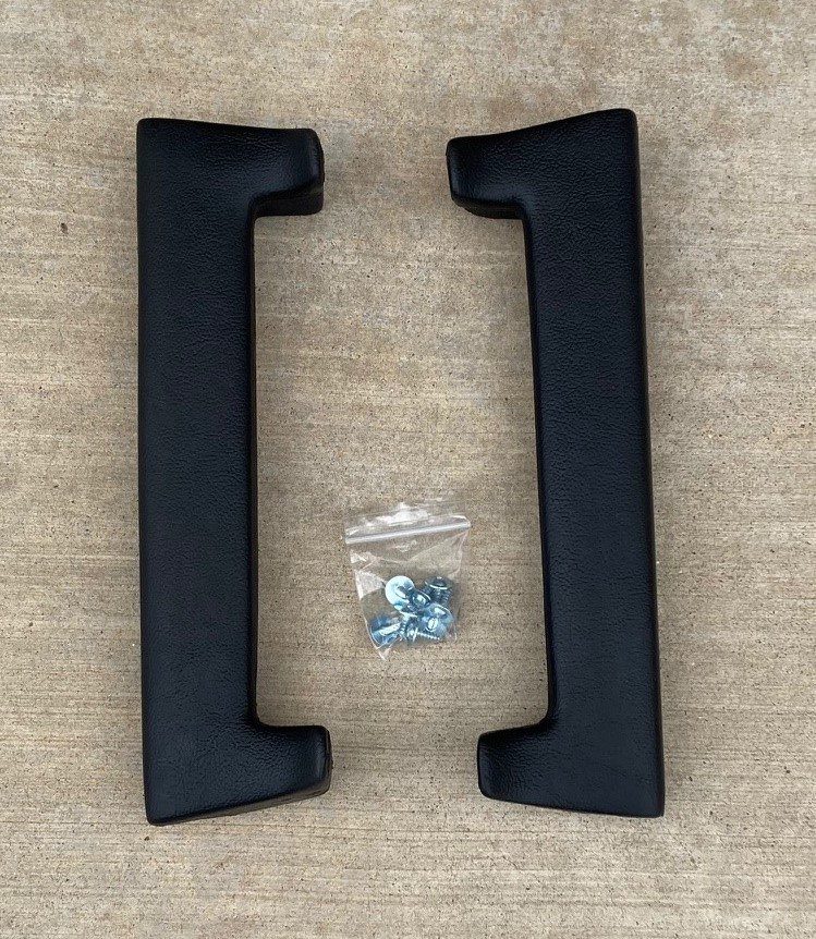 1970-74 E Body Challenger Armrest Pad In Pairs Only-Black image 0