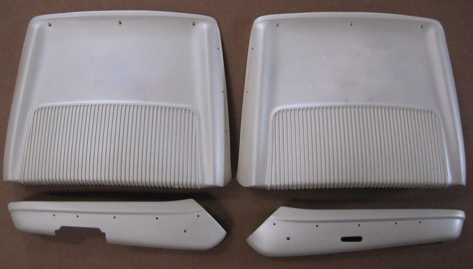 1968-70 C Body Driver/Pass Seat Backs and Driver Power/Pass Manual Hinge Covers Kit B-Pearl White image 0