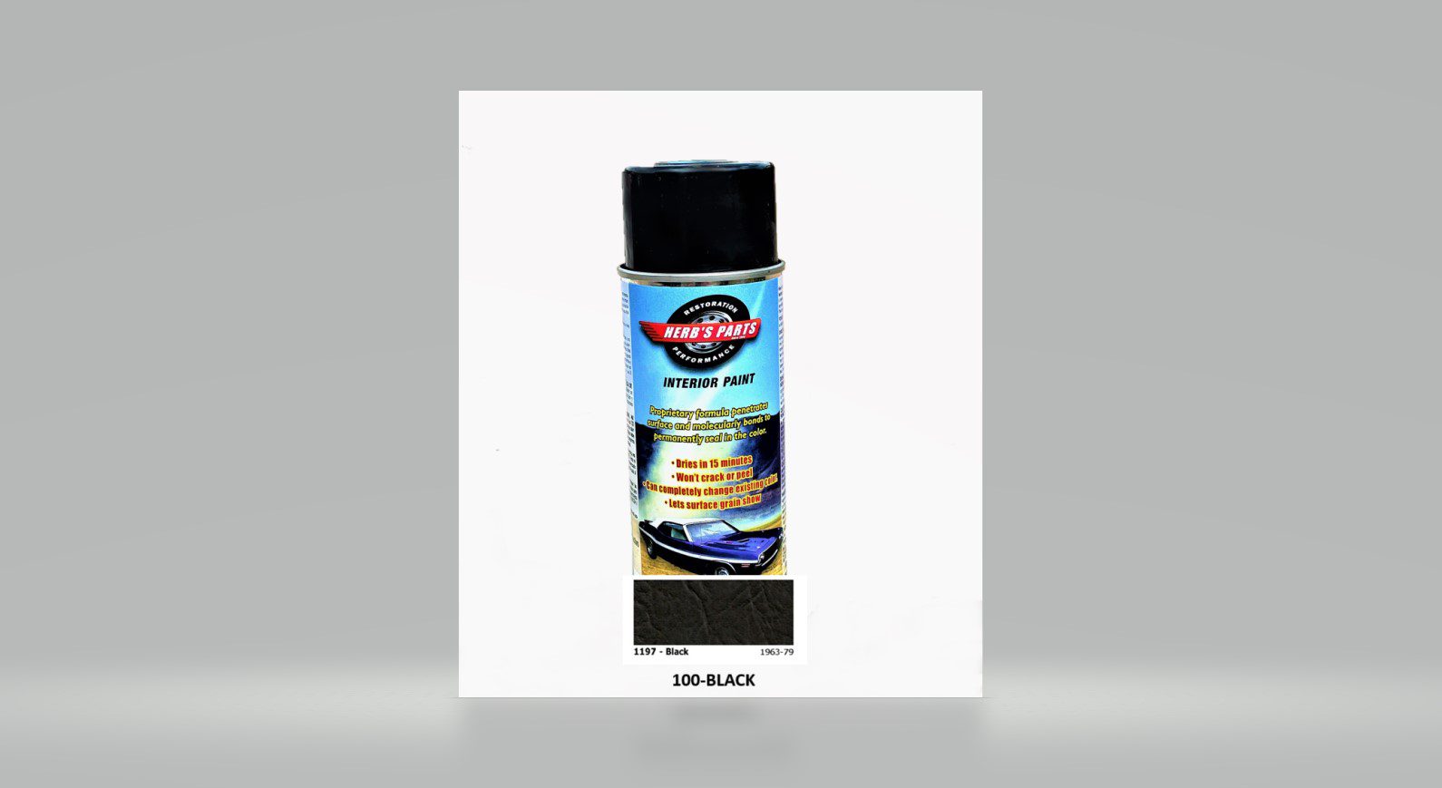 1963-79 Interior Spray Paint Can-Black (100) image 0