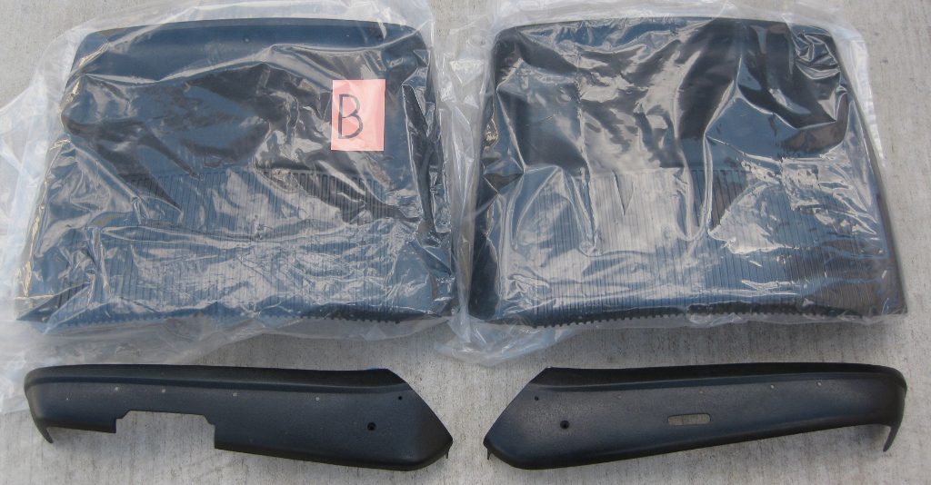 1968-70 C Body Driver/Pass Seat Backs and Driver Power/Pass Manual Hinge Covers Kit B-Black image 0