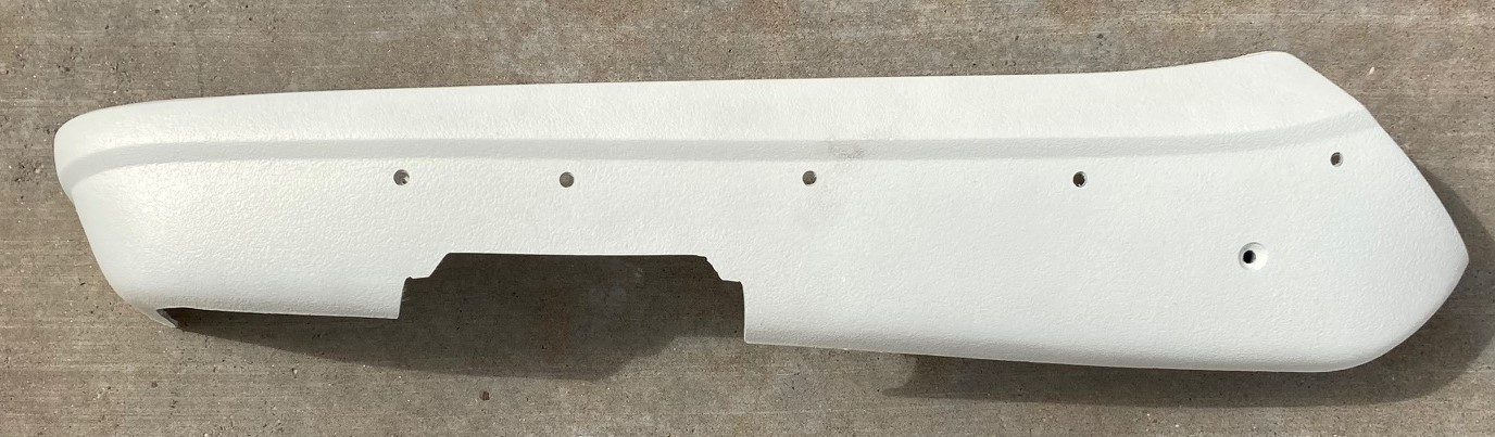 1968-70 Driver Side Power Bucket Seat Hinge Cover-Pearl White image 0