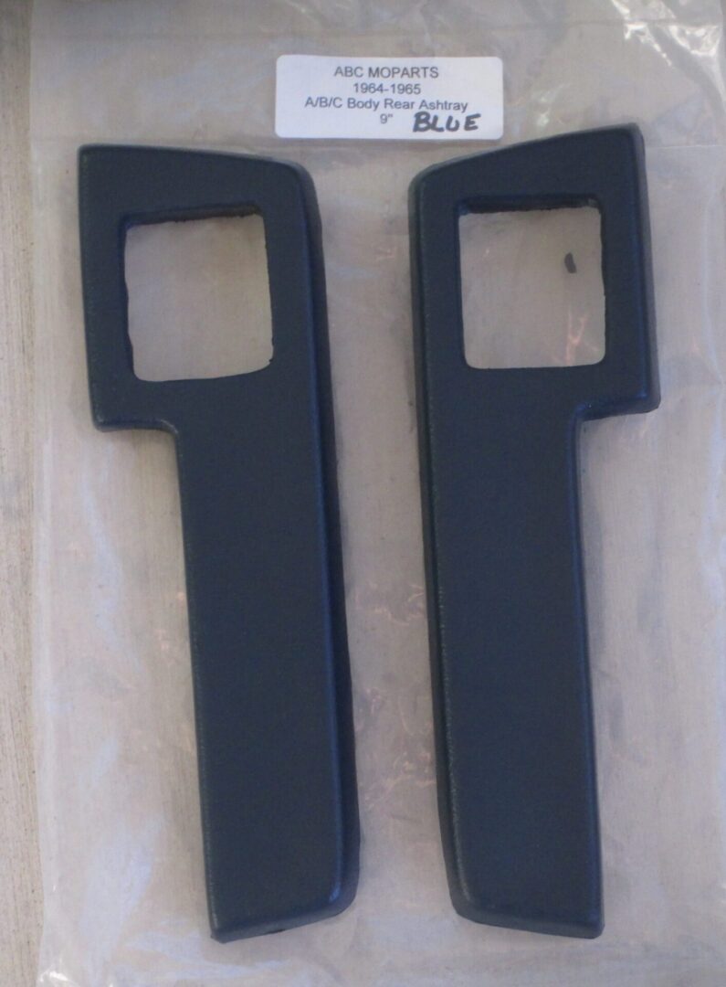 1964-66 A/B/C Body 9" Rear Armrest Pad with ashtray hole in pair-Dark Blue image 0