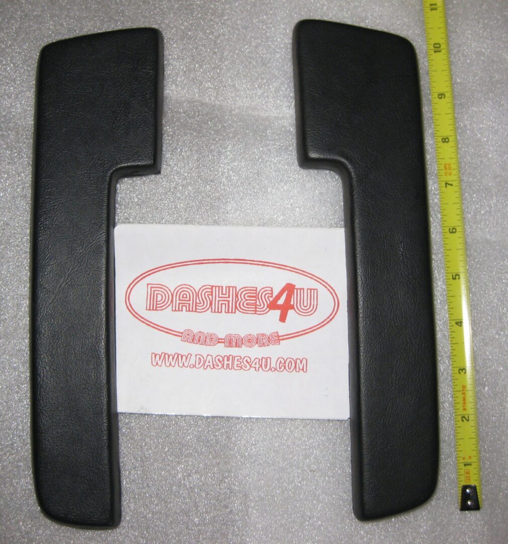 1964-66 A/B/C Body 10.5" Armrest Pad in pair-Black image 0