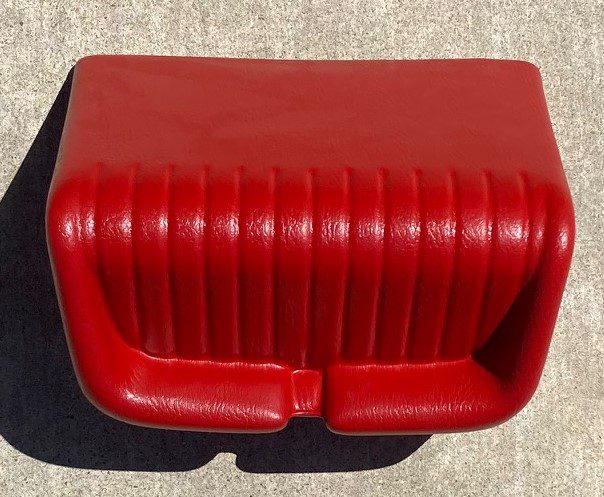 1964-65 B/C Body Console Knee Bolster/Cushion-Red image 0
