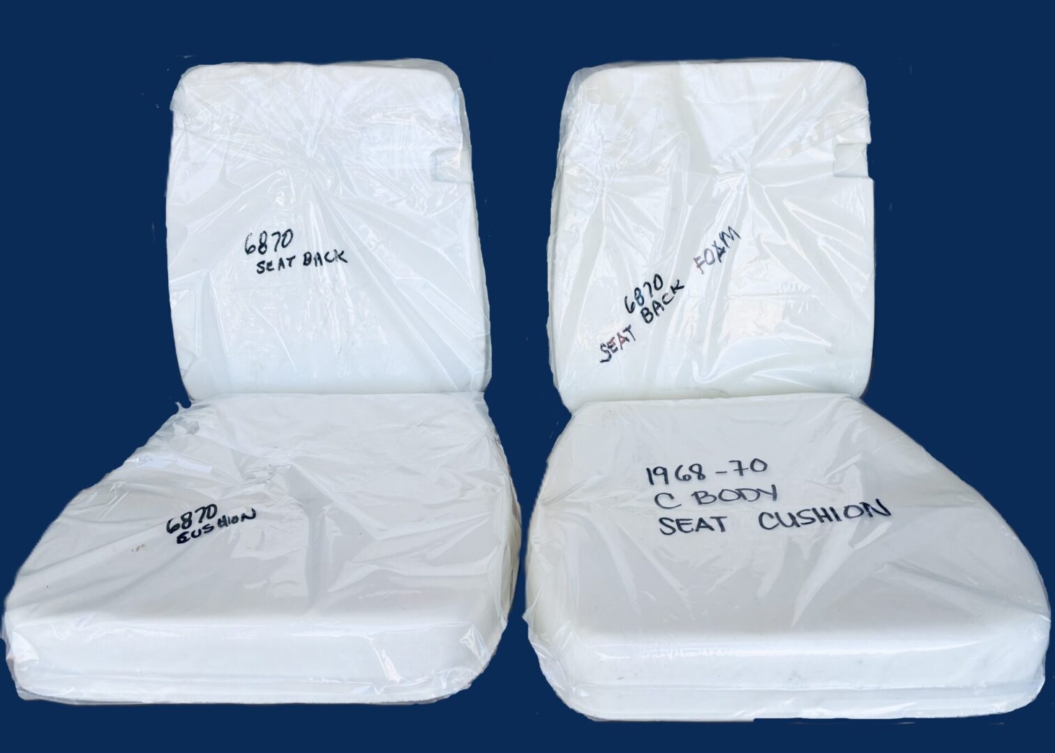 1968-70 Plymouth Sport Fury Chrysler 300 C Body Bucket Seat Foam image 0