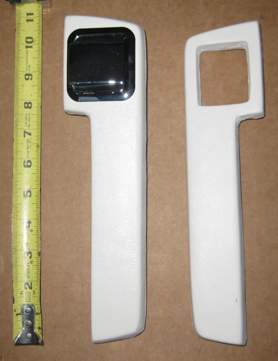 1964-66 B/C Body 10.5" Rear Armrest Pad with ashtray hole in pair-White image 0