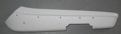 1968-70 Passenger Power Hinge Cover-White image 0