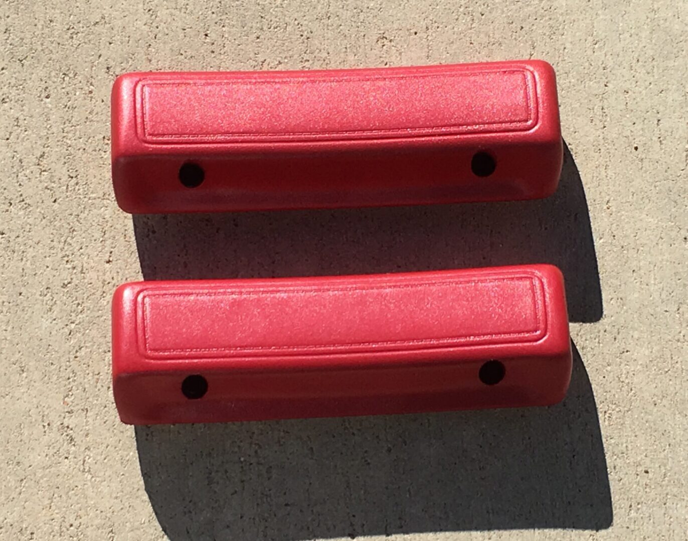 1966-70 B/C Body 9.5" Armrest Pad-Red image 0