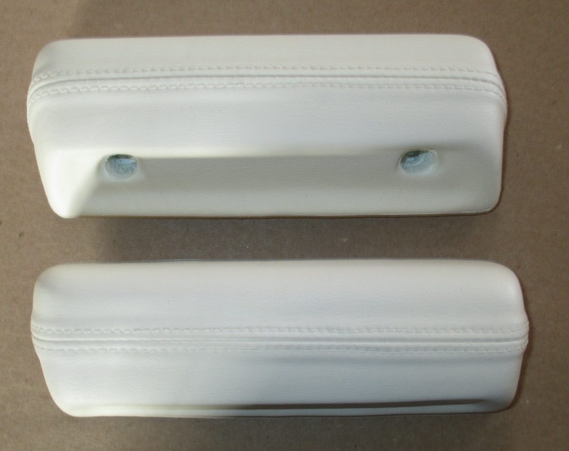 1968-72 A Body Front Or Rear Armrest Pad in pair-White image 0